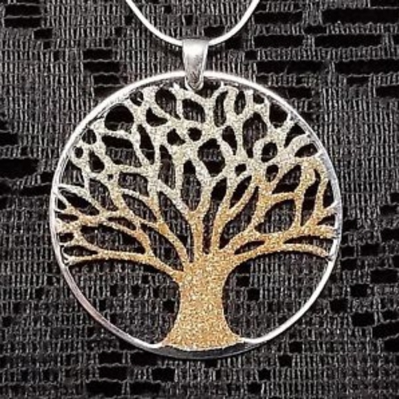 sterling silver tree of life chain and pendent - Picture 2 of 7